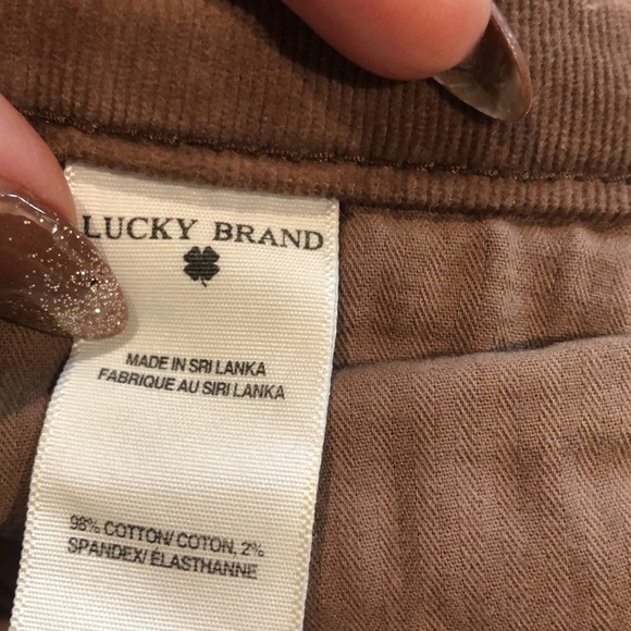 Lucky brand Zoe skinny jean corduroy brown spice color 27 - Picture 5 of 7